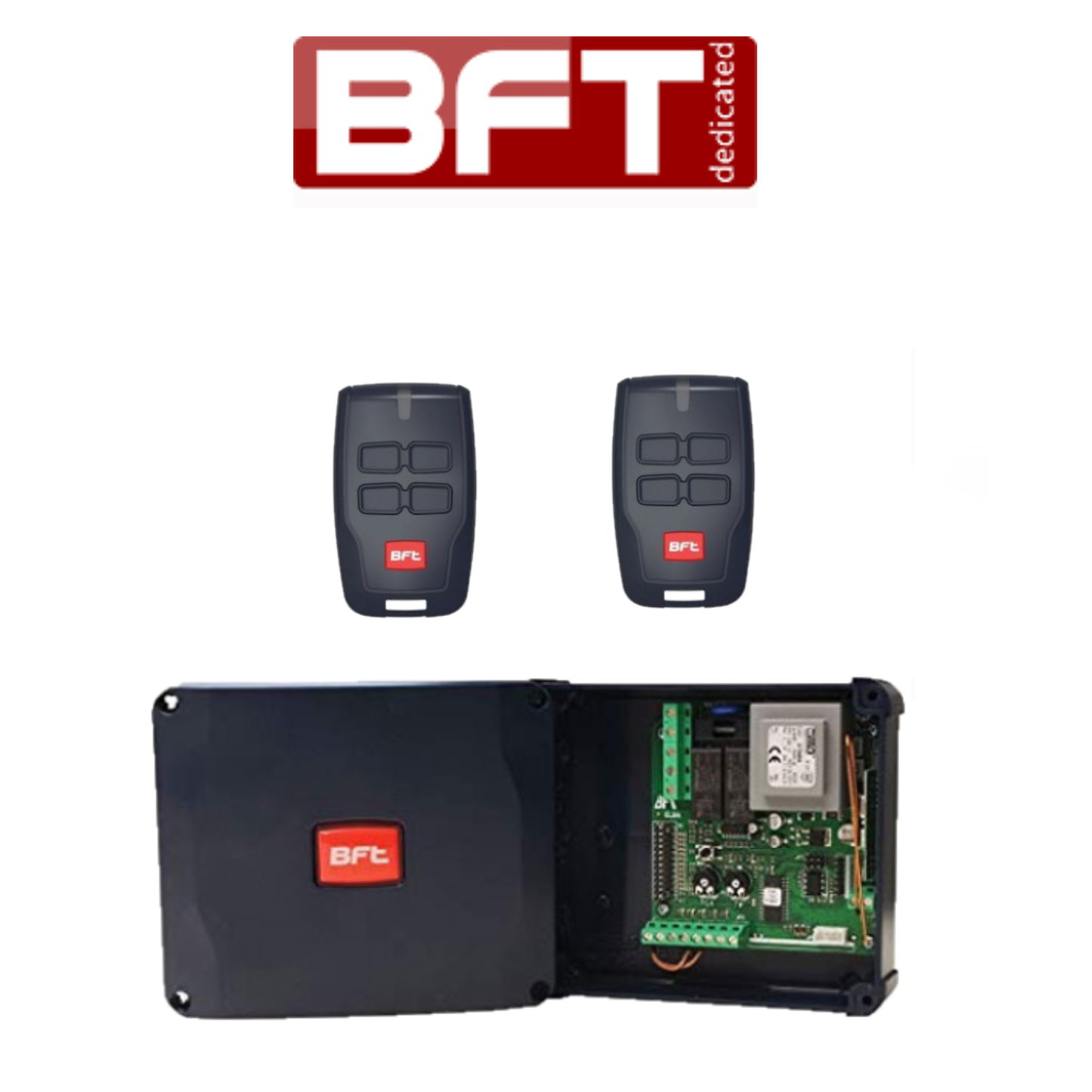 Smartsystem - Unitate de control usa garaj, 230 V, BFT ELBA BU + 2 Mitto 4