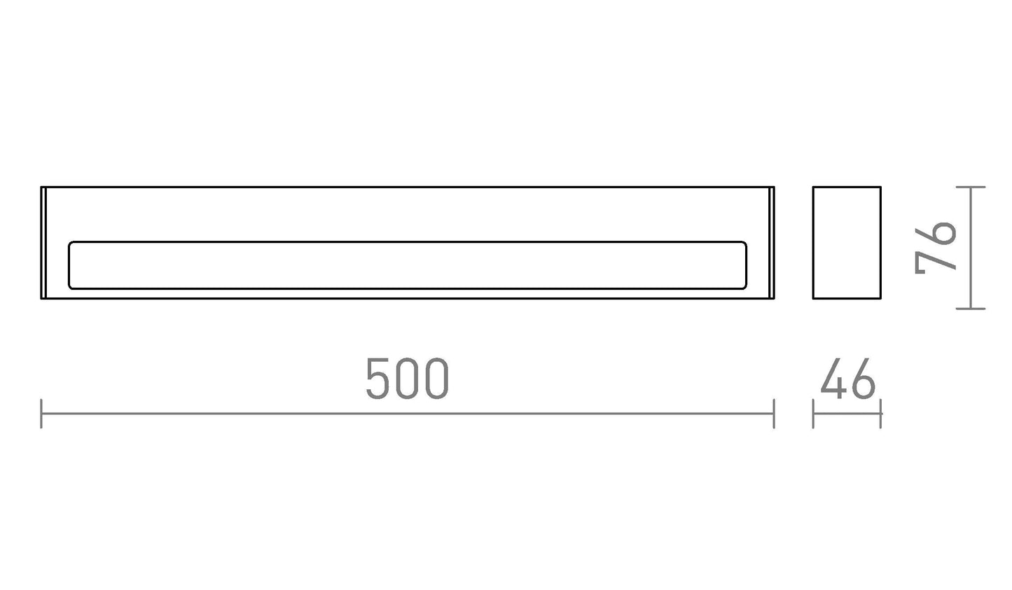 Aplica LED exterior IP65 10W | Lumina sus jos | 3000K