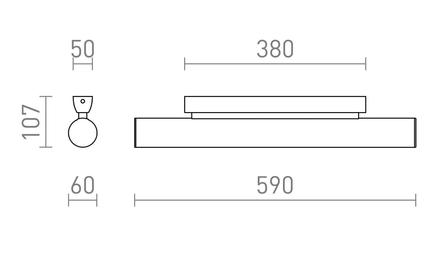 Corp iluminat LED baie 12W | Lampa oglinda 3000K