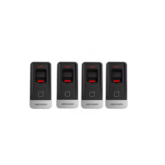 Smartsystem- Sistem control acces Hikvision KIT-2UBAC, amprenta, cartela, 13.56 MHz, acumulator, doua usi bidirectionale