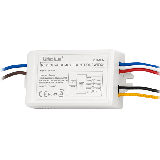 Controller RF 4 canale 220V pentru iluminat | Telecomanda 30m