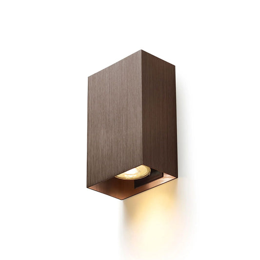 Aplica perete GU10 sus jos metalica | CAPRI RC bronz pieptanat