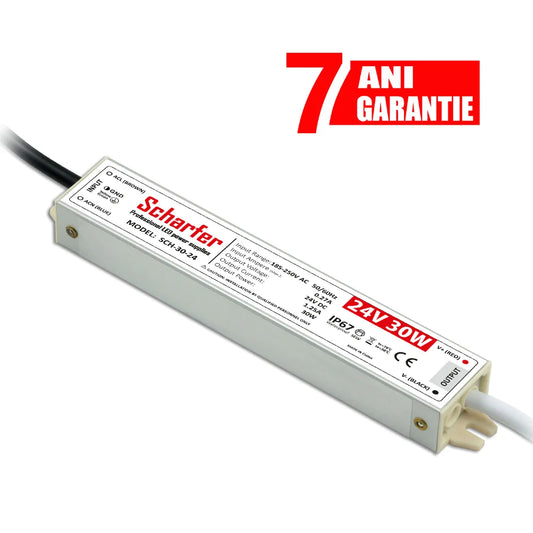 Sursa alimentare LED 24V 30W IP67 Scharfer profesionala