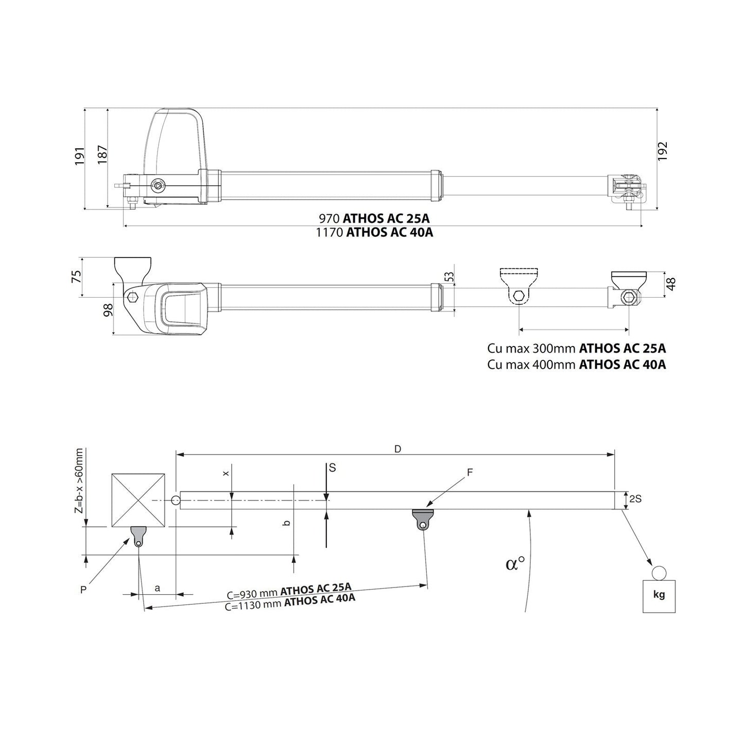 Automatizare poarta batanta Bft Athos AC A25