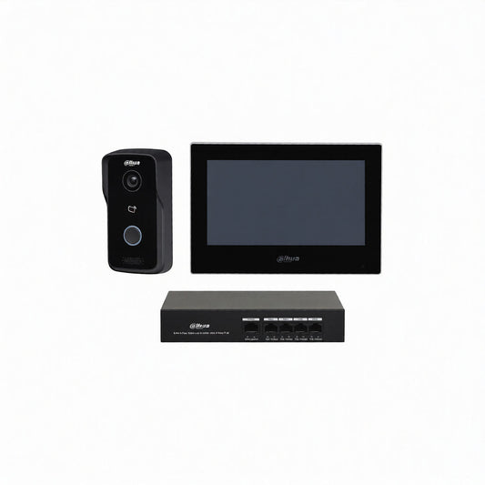 Kit videointerfon IP Dahua KTP03 cu monitor 7 inch si PoE