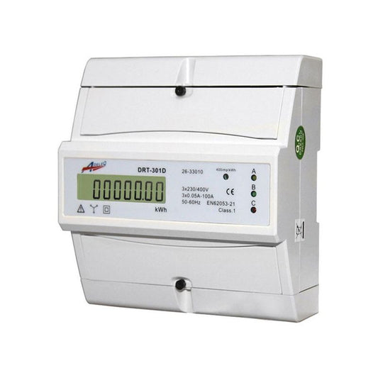 Contor trifazic digital 400V 100A pentru sisteme fotovoltaice