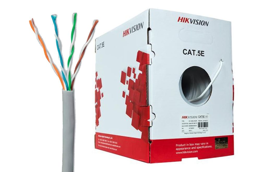 Cablu retea Hikvision CAT5e U/UTP rola 305m | Transmisie date si video
