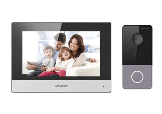Kit videointerfon IP Hikvision DS-KIS603-P(C) Full HD WiFi