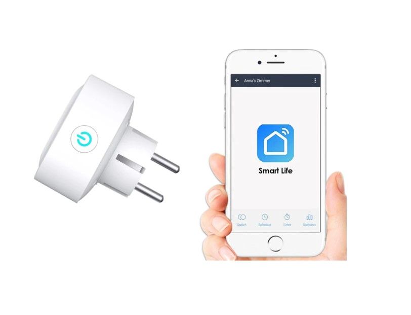 Smartsystem - Set prize inteligente Wi-Fi 16A – Tuya Smart, monitorizare consum, control vocal