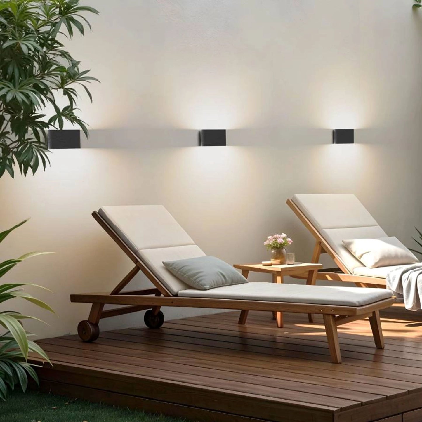 Aplica LED exterior aluminiu sus jos IP54 3000K | Iluminat fatada