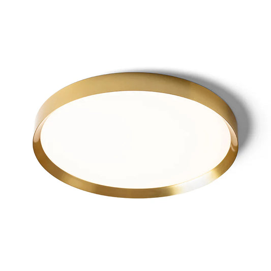 Smartsystem - Plafonieră rotundă LED cu CCT și difuzor mat | 42W, 3084 lm, alamă pieptănată