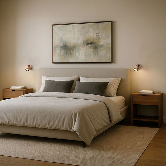 Spot perete pluta si metal negru GU10 | Orientabil LED 4.5W