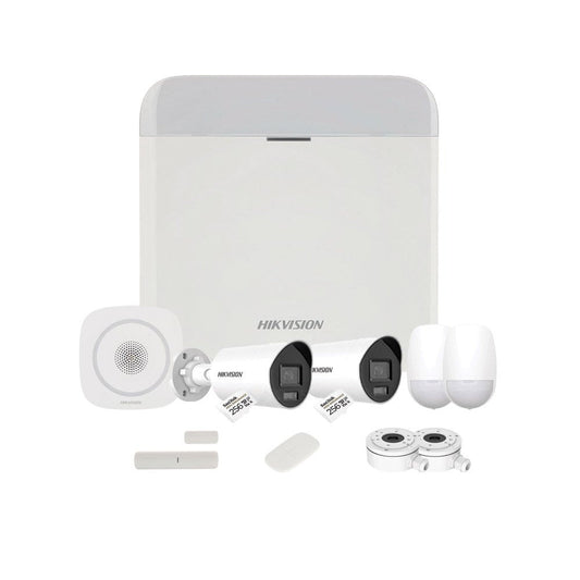 Smartsystem - Sistem alarmă antiefracție Hikvision AcuSense DarkFighter CCTV Intrusion, 4MP, 2.8 mm, LAN, WiFi, GPRS, 16 partitii, 64 zone, 32 utilizatori, 868 MHz, carduri incluse
