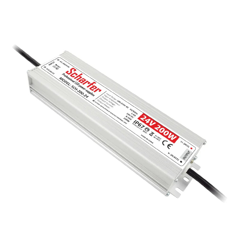 Sursa alimentare LED 24V 200W IP67 Scharfer profesionala