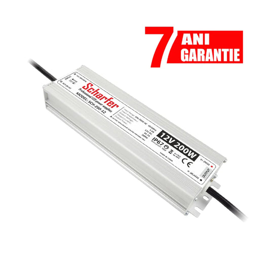 Sursa alimentare LED 12V 200W IP67 Scharfer profesionala